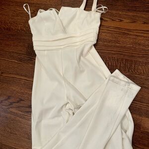 COPY - Aqua white jumpsuit